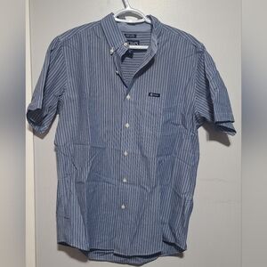 Med Chaps Navy Pinstripe Casual Shirt